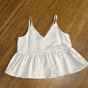 White express peplum top